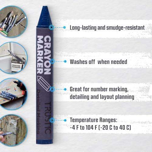 Universal Crayon Wax Marker for Industrial and Craft Detailed Marking on Lumber - Image 2