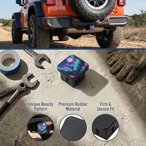 2" Trailer Hitch Cover Rubber Receiver Tube Cap Trailer Hitch Covers - Image 3