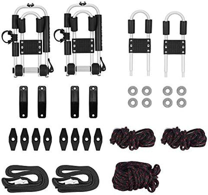 ARTIPOLY Kayak Roof Rack for 2 Kayaks, 4-in-1 Multifunction Bilateral Kayak & - Image 5