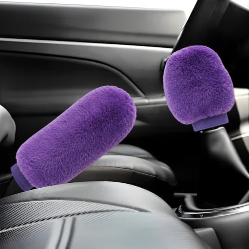 Sun Walker Fluffy Car Gear Shift Knob & Handbrake Cover, Furry Auto Hand Brake by Unknown