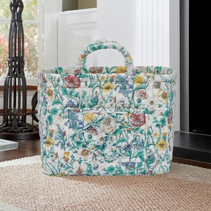 Car Storage Basket for Back Seat, Aesthetic Fabric Storage Basket for Clothes - Image 3