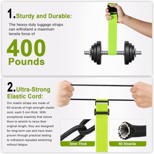 6PCS Adjustable Luggage Connector Straps - Image 3