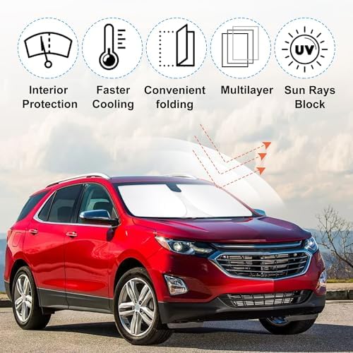 Windshield Sun Shade for 2018-2026 Chevrolet Equinox Accessories - Image 2