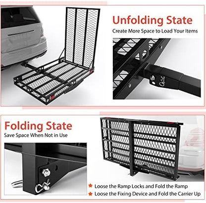 Goplus Mobility Scooter Carrier, 50” x 29.5” Folding Wheelchair Carrier - Image 2