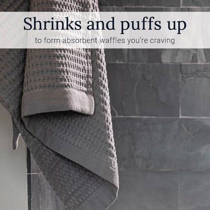 GILDEN TREE Waffle Hand Towels for Bathroom Quick Dry Large Luxury Lint Free - Image 3