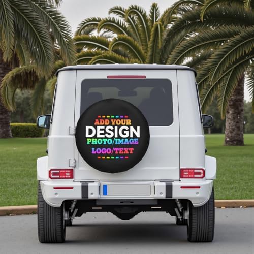 Custom Spare Tire Cover Design Your Photo Text Business Logo 15 Inch - Image 7