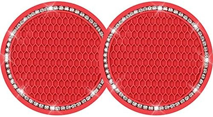 Yousheng Bling Car Cup Coasters, Crystal Car Cup Holder Coaster, Rhinestone by Yousheng