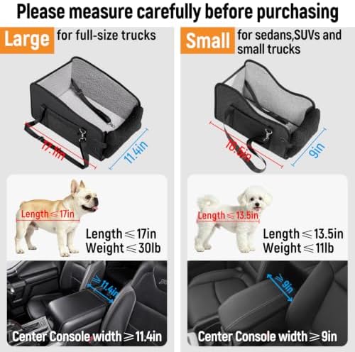 YJGF Center Console Dog Car Seat, Pet Car Seats - Image 3