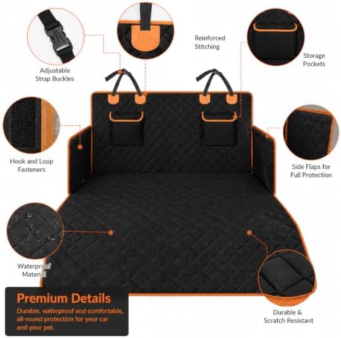 SUV Dog Cargo Liner for Pets for Audi Q7 2015-2026, Water-Resistant & - Image 3