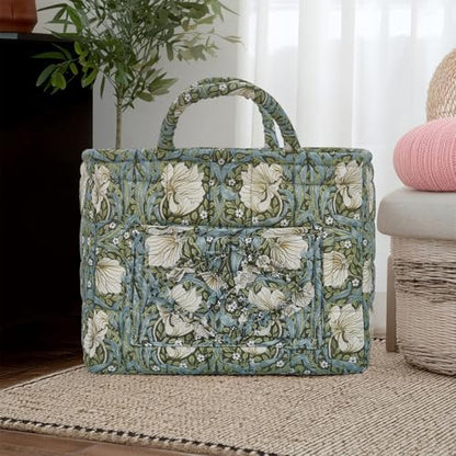 Car Storage Basket for Back Seat, Aesthetic Fabric Storage Basket for Clothes - Image 4