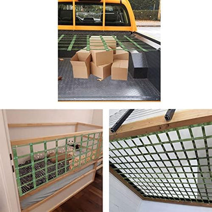 Truck Bed Cargo Net, Cargo Gate Car Hammock Roof Rack Pickups Netting Organizer - Image 6