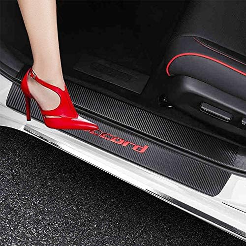 XITER For Honda Accord 2012-2025 2026 Carbon Fiber Leather Car Door Sill Scuff by XITER