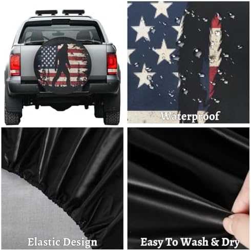 Bigfoot Spare Tire Cover 16in Spare Wheel Covers Tire Storage Cover - Image 4