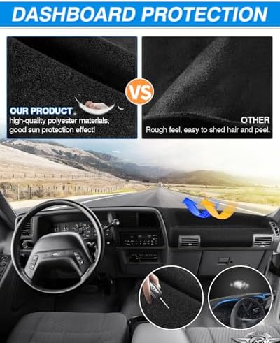 CARTIST Dash Cover for Ford Ranger 1989-1994, 1991-94 Ford Explorer Dash Mat - Image 5