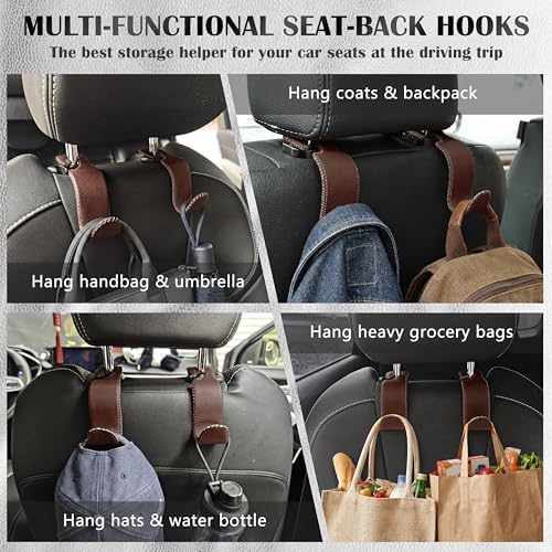 Car Seat Headrest Hook 55lb Heavy Duty Metal Hanger - Image 3