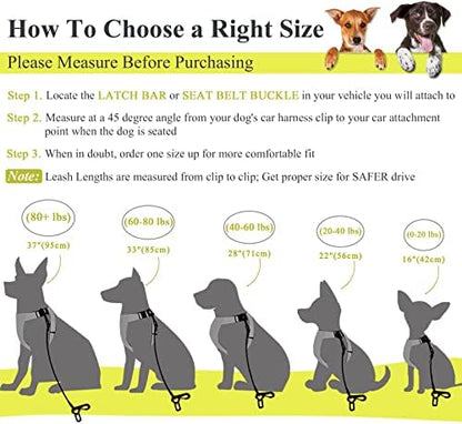 VIVAGLORY Dog Seatbelt Tuffbelt Dog Car Harness - Image 5