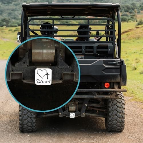 Hitch Cover Blessed Cross and Heart Square Towing Hitch Covers 2” Heavy Duty - Image 5