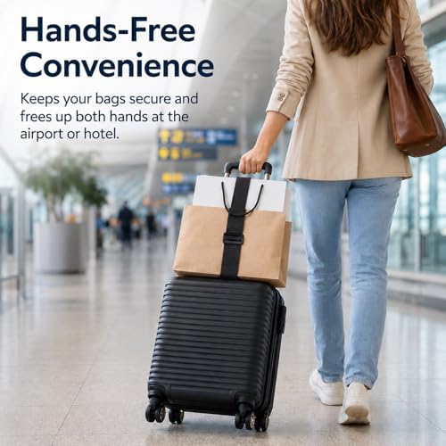 3PCS Elastic Luggage Straps for Suitcases, Strong Adjustable Luggage Connector - Image 7