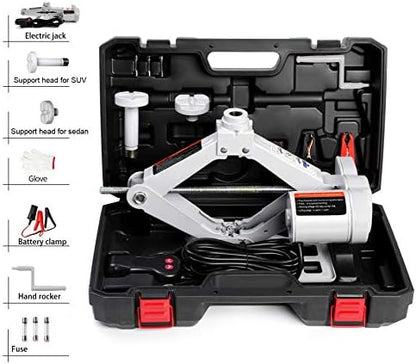 STANDTALL Electric Car Jack 3 Ton 12V Scissor Floor Jack Kit by STANDTALL