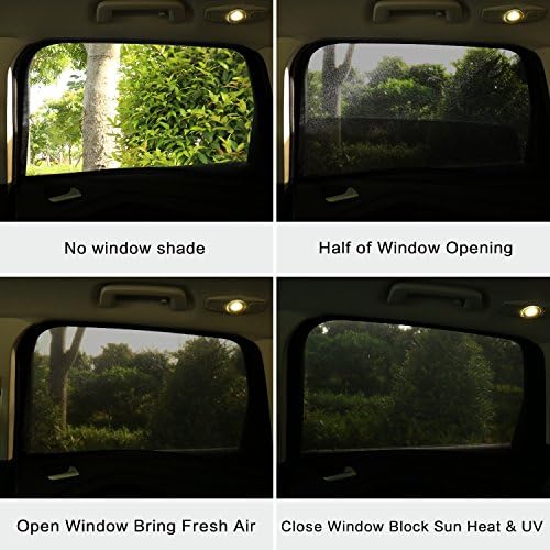 2 Pack Medium Car Rear Side Window Shades Mesh 34" to 43" - Image 4