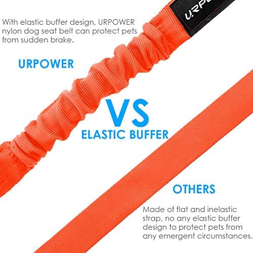 URPOWER 2 Pack Dog Seat Belt, Retractable Dog Car Harness Adjustable Pet Safety - Image 4