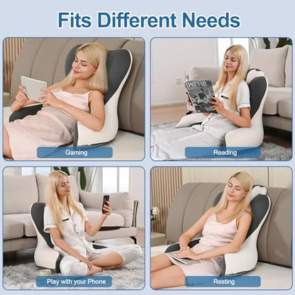 22" XL Reading Pillow Sitting in Bed, Back Support & Armrests - Image 6