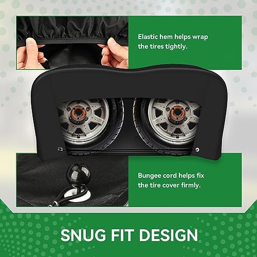 RV Tire Covers, Dual Axle Tire Covers 2 Pack, Fit 27"-30" Dia Tire - Image 4