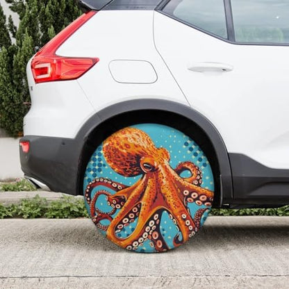 Spare Tire Cover for RV Trailer, Octopus Tire Covers Universal Fit for Travel - Image 6