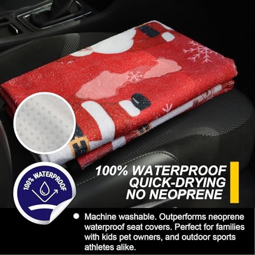 Back Seat Cover for Car Trucks Van SUV Jeep, Waterproof Rear Bench Towel Seat - Image 3