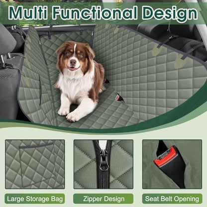 Waterproof Dog Car Seat Cover for Back Seat, Pet Hammock- S - Image 3