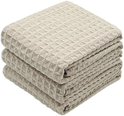 Waffle Weave Kitchen Towels Dish Towels, 3 Pack, 16x24 Inch by VeraSong