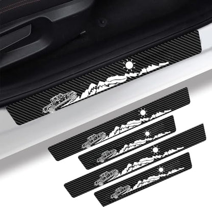 4 Pieces Car Door Sill Protector fit by Unknown
