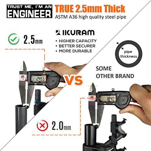 IKURAM R 4 Bike Hitch Mount Foldable Bicycle Carrier, Fits 2" Receiver - Image 3