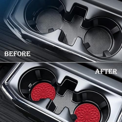 4 Pack Silicone Car Cup Holder Coaster – 2.75 Inch Non-Slip Drink Mat, - Image 7