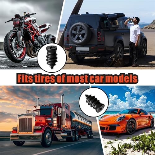 50 PCS Tire Repair Rubber Nails, Spiral Vacuum Tire Plug Kit - Image 6