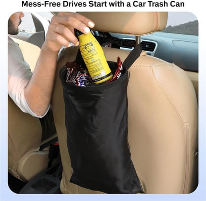 EcoNour 2 Pack Car Trash Bag | Washable Back Seat Hanging Bag - Image 2