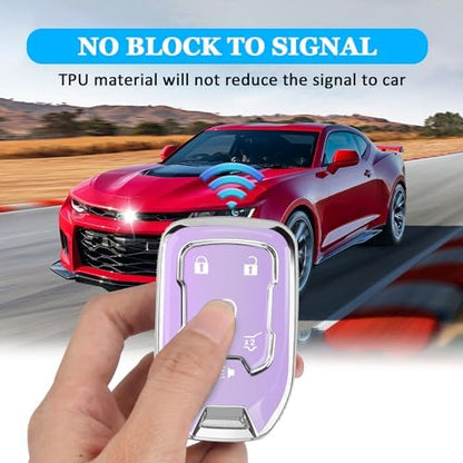 for Chevy GMC Key Fob Cover 6 Buttons Key Case 2016-2025 - Image 3