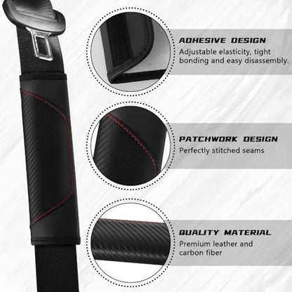 2PCS Car Seat Belt Cover Pads, Seatbelt Shoulder Cushion - Image 3