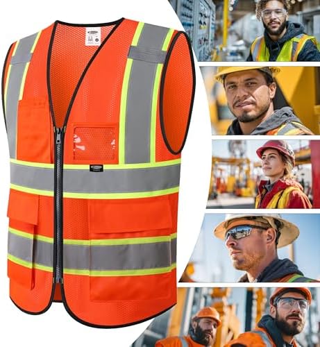JKSafety Safety Vest for men women Hi Vis Vest - Image 6