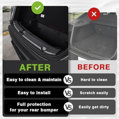 BestEvMod 2026 Tesla Model Y Upgrade Rear Bumper & Trunk Sill Cover Protector - Image 6
