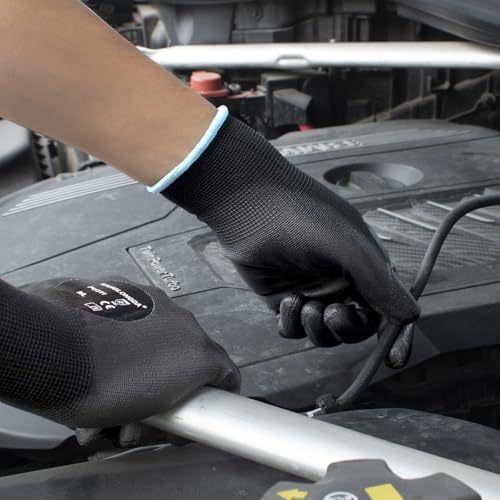 Kebada Safety Work Gloves for Men & Women, 240 Pairs Bulk Pack, PU Coated - Image 5