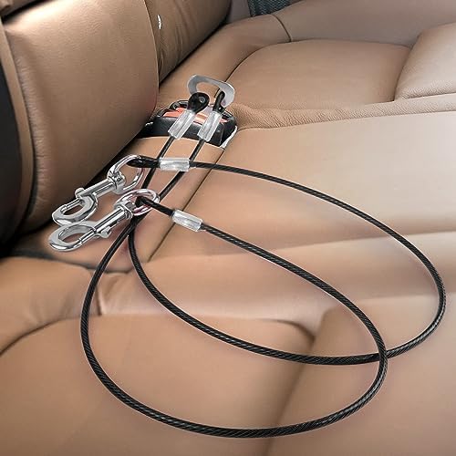 Dog Seat Belt Harness for Car, No Chew Tether Cable Vehicle Dogs Accessories - Image 6