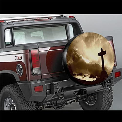 Religious Christian Spare Tire Cover, Universal Wheel Tire Cover - Image 2