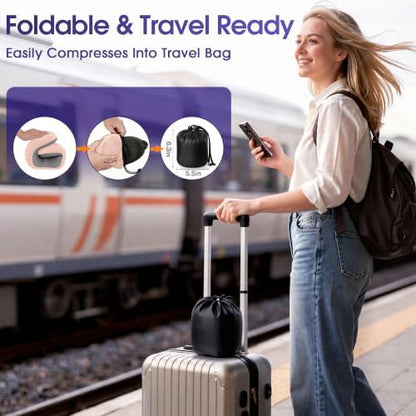 CloudBliss Neck Pillow for Airplanes, Memory Foam Travel Pillow - Image 3