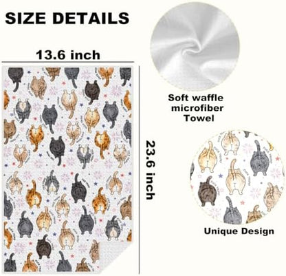 Fat Cats Butts Trump Kitchen Towels Funny Gifts - Image 2