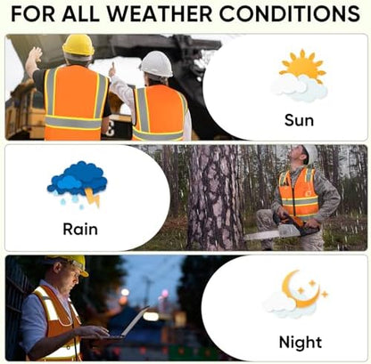 TICONN High Visibility Reflective Safety Vest - Image 5