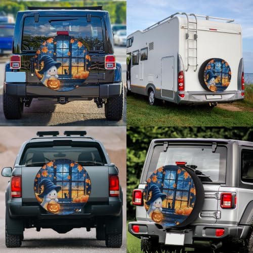 Halloween Spare Tire Cover Waterproof Dust-Proof Spare Wheel Covers - Image 6