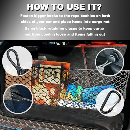 Cargo Net for Lexus ES for ES350-ES250 Trunk Car Rear Tailgate Netting - Image 6