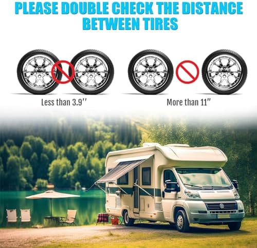 RV Rotatable Wheel Chock Stabilizers, Camper Heavy Duty Tire Chock Stabilizers - Image 6