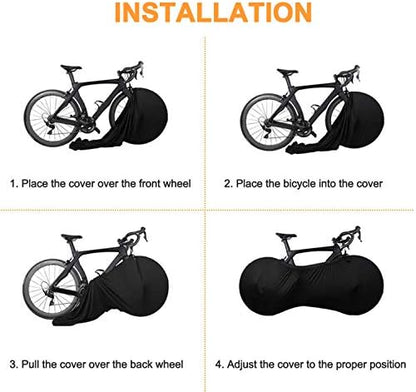 Bike Wheel Cover Indoor Dust-Proof and High Elasticity Bicycle Wheel Bag - Image 4